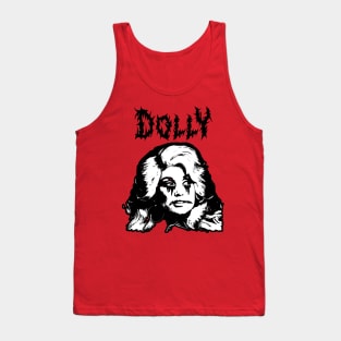 Black metal dolly parton Tank Top